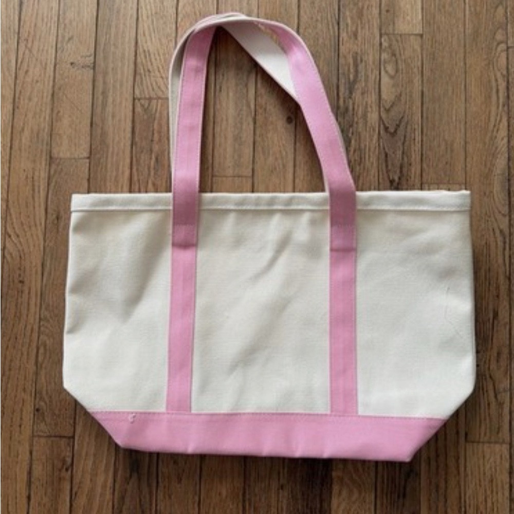 Bloomingdale’s Canvas Tote Bag with Pink Trim - Women Bags